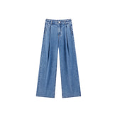 Women's High-Waisted Lightweight Tencel Wide-Leg Pants